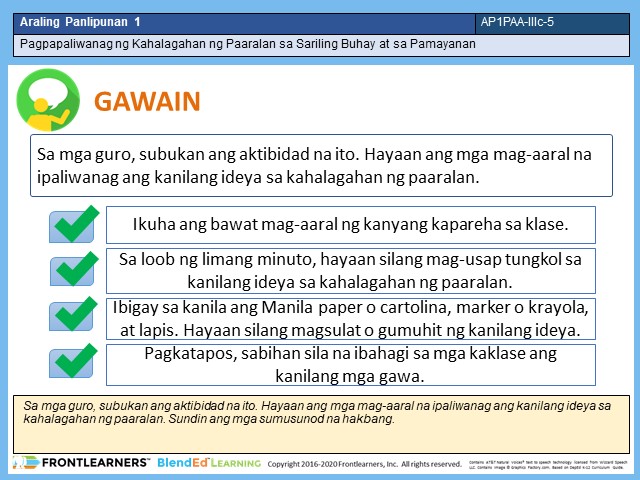 Frontlearners Araling Panlipunan 01: AP_01_042_Gawain